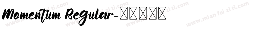 Momentum Regular字体转换